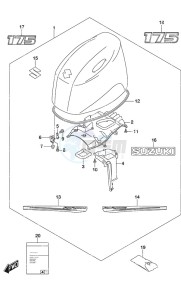 DF 175AP drawing Engine Cover