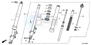 CBR600FC drawing FRONT FORK