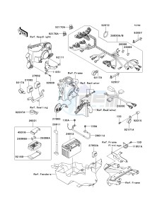 ZX 600 J [ZZR600] (J6F-J8F) J7F drawing CHASSIS ELECTRICAL EQUIPMENT