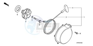 TRX420FAA Europe Direct - (ED) drawing RECOIL STARTER