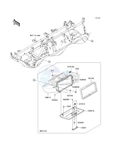 KAF 620 P [MULE 4000] (P9F-PAF) P9F drawing FRONT BOX