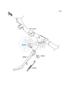 VN1700_VOYAGER_CUSTOM_ABS VN1700KEF GB XX (EU ME A(FRICA) drawing Stand(s)