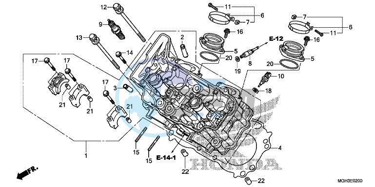 CYLINDER HEAD (FRONT)