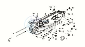 GTS 300i ABS drawing CRANKCASE LEFT