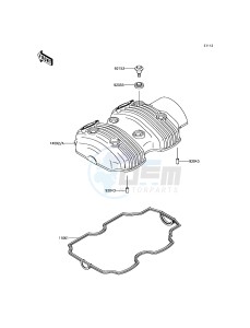 W800 EJ800AGFA GB XX (EU ME A(FRICA) drawing Cylinder Head Cover