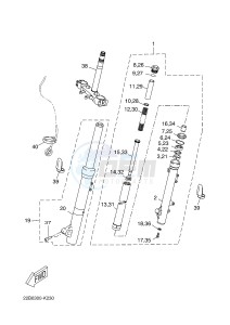 WR125X (22B8 22B8 22B8) drawing FRONT FORK 2