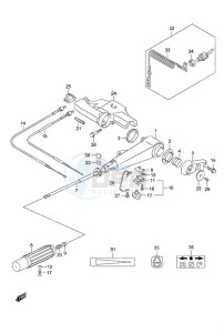 DF 20A drawing Tiller Handle