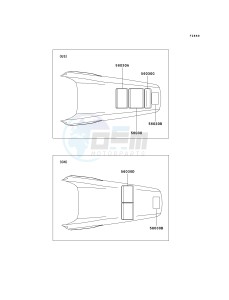 KX 125 M (M1) drawing LABELS