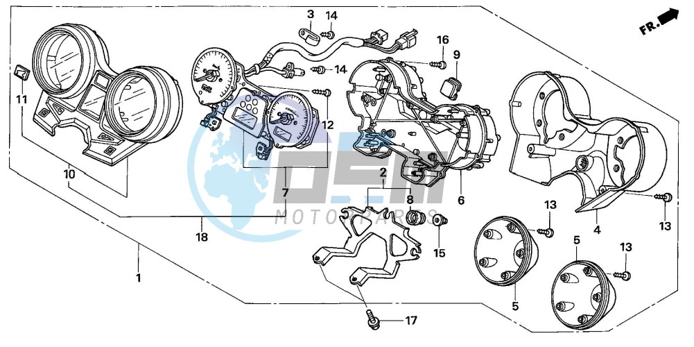 METER (CB1300/A/F/F1)