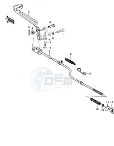 KDX 420 B [KDX420] (B1) [KDX420] drawing BRAKE PEDAL