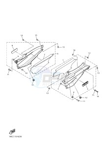 FJR1300AE FJR1300-AS FJR1300AS (B954) drawing SIDE COVER