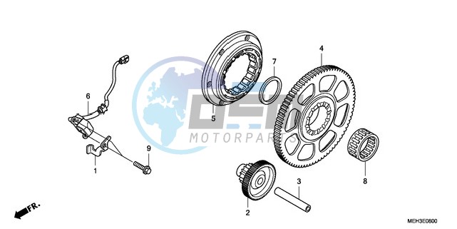 PULSE GENERATOR/STARTING CLUTCH