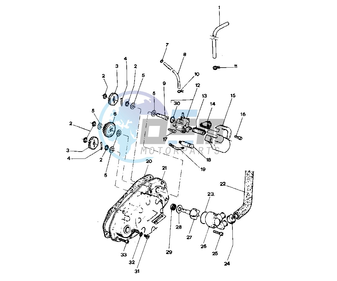 Clutch cover - Oil pump