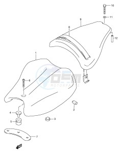 RGV250 (E1) drawing SEAT