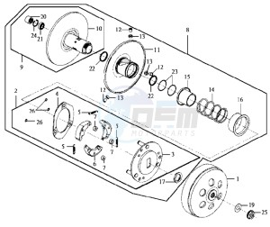 JOYRIDE 125 drawing CLUTCH