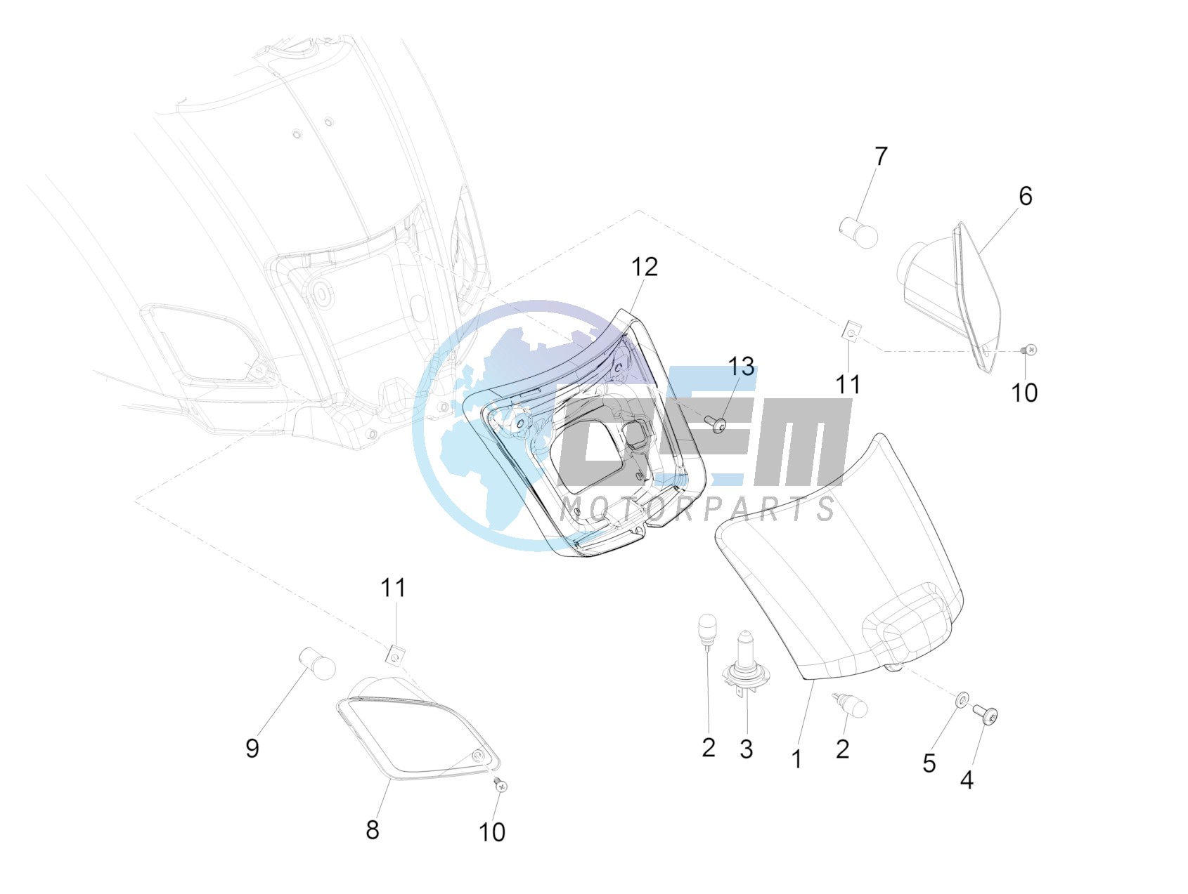 Rear headlamps - Turn signal lamps