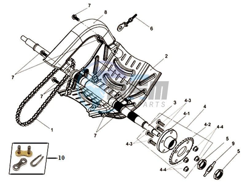 DRIVE SHAFT REAR WHEEL /REAR SPROCKET