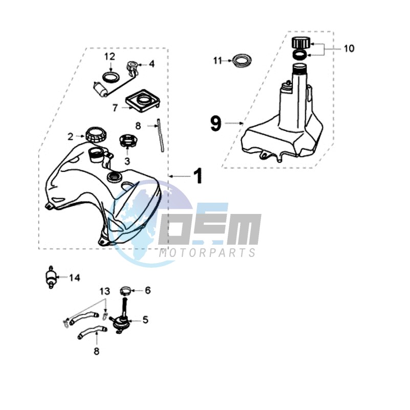 TANK AND FUEL PUMP