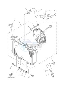 YFZ450R YFZ450RSEB YFZ450R SPECIAL EDITION (18PM 18PN) drawing RADIATOR & HOSE