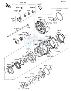 VN 1500 B [VULCAN 88 SE] (B1-B3) [VULCAN 88 SE] drawing CLUTCH