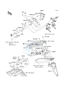 ZX 1000 C [NINJA ZX-10R] (C2) C2 drawing FENDERS