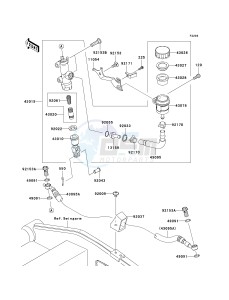 ZR 1000 B [Z1000] (7F-8F) B7F drawing REAR MASTER CYLINDER