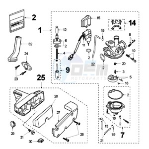 FOX LN A BE drawing CARBURETTOR