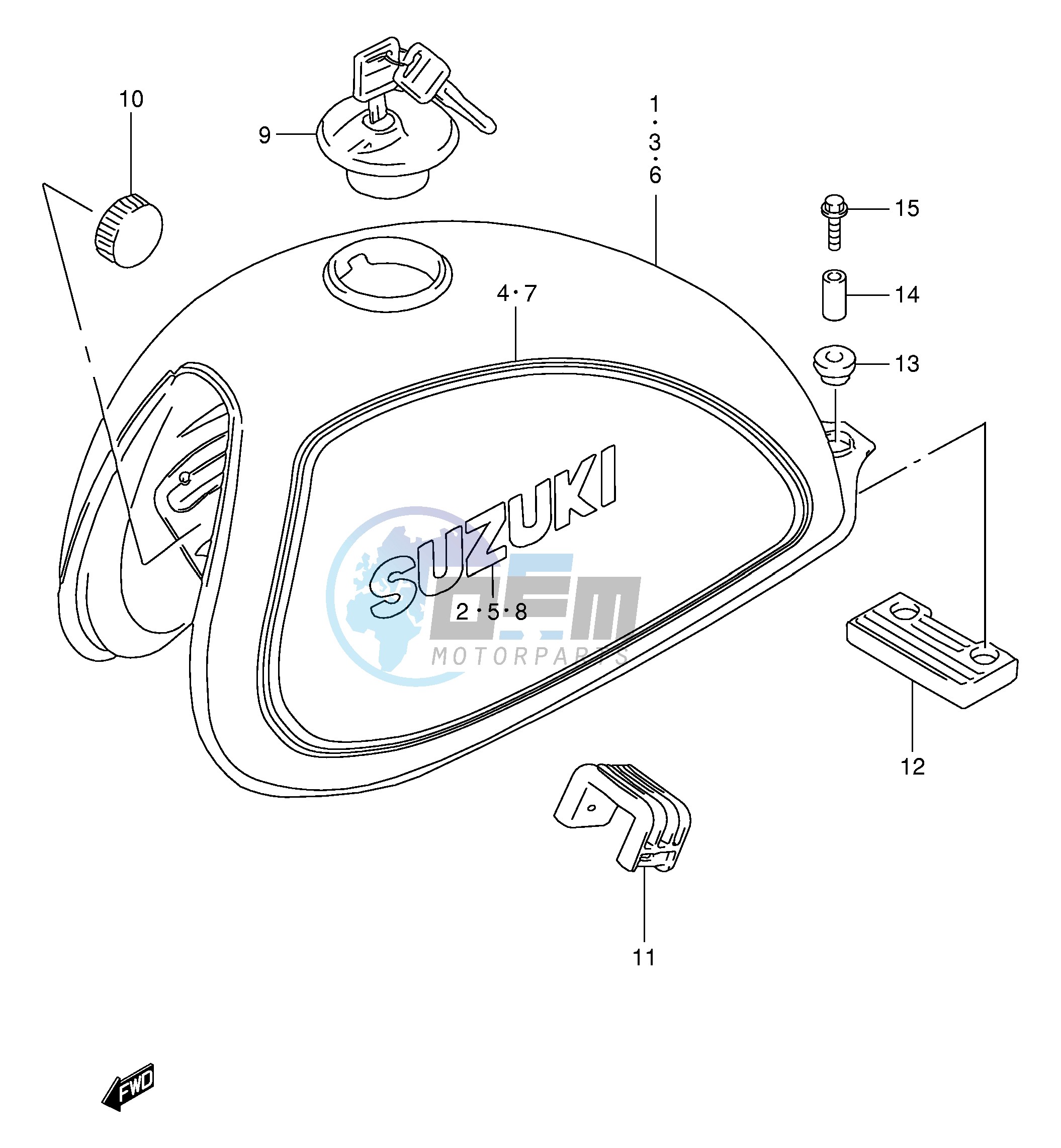 FUEL TANK (MODEL X Y)