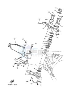 YBR125ESD (3D9B) drawing STEERING