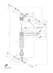 YZ450FX (B912 B913 B914 B914 B915) drawing REAR SUSPENSION