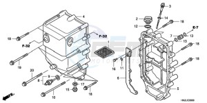 TRX500FA9 Australia - (U) drawing OIL TANK