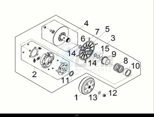 JOYMAX Z+ 125 (LW12W2-EU) (E5) (M1) drawing DRIVEN PULLEY