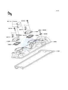 NINJA ZX-6R ZX636-C1H FR GB XX (EU ME A(FRICA) drawing Cylinder Head Cover