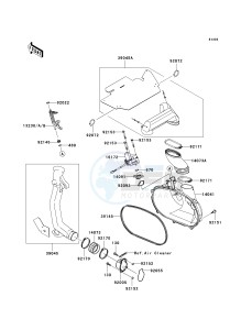 KVF 700 A [PRAIRIE 700 4X4] (A1-A2) [PRAIRIE 700 4X4] drawing CONVERTER COVER