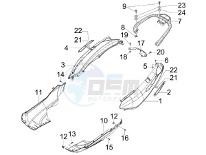 X7 250 ie Euro 3 drawing Side cover - Spoiler