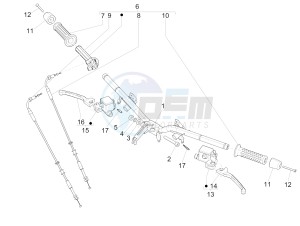 GTS 125 4T ie Super E3 (EMEA) (E, I) drawing Handlebars - Master cil.