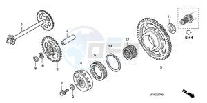 CBF1000SA UK - (E / ABS MKH) drawing STARTING CLUTCH