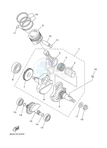 TT-R125 TT-R125LW (19CR) drawing CRANKSHAFT & PISTON