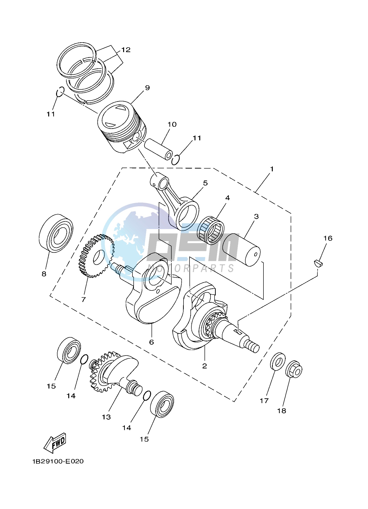 CRANKSHAFT & PISTON