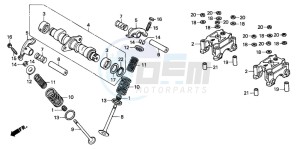 CA125 REBEL drawing CAMSHAFT/VALVE