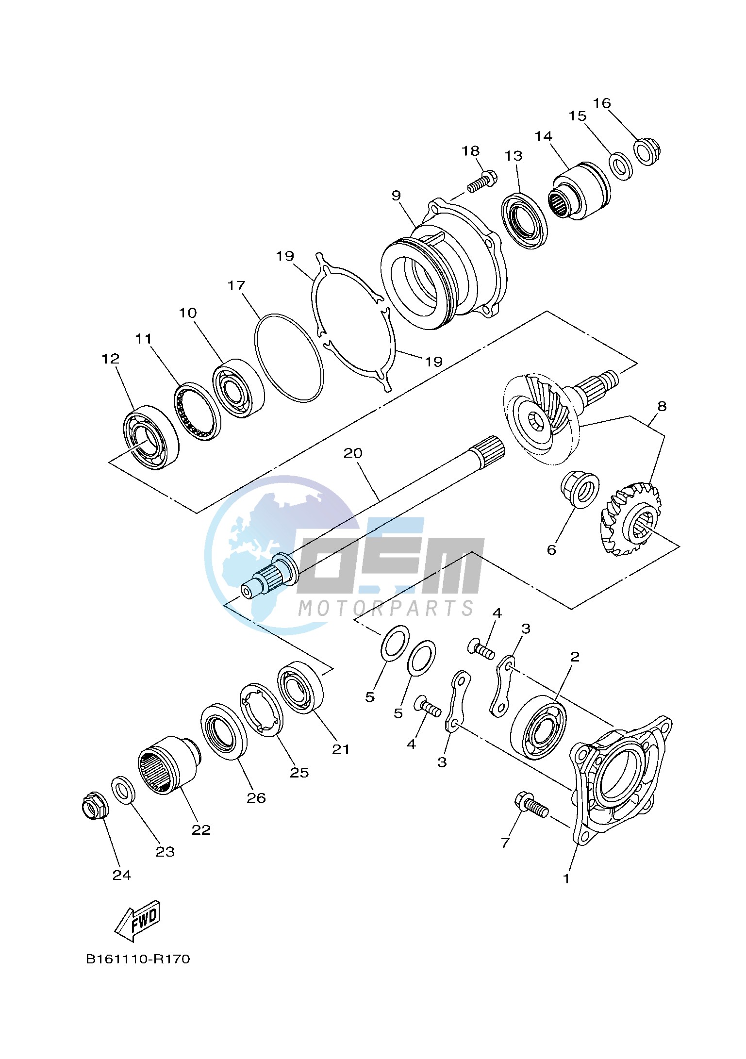 MIDDLE DRIVE GEAR