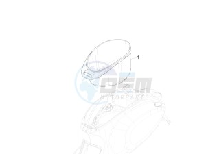 Primavera 125 4T 3V iGET ABS (EMEA) drawing Helmet huosing - Undersaddle