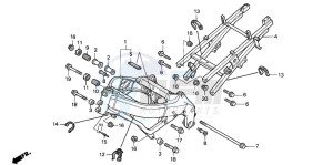 CBR600FR drawing FRAME BODY (1)