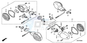 CB600FA9 France - (F / ABS CMF) drawing WINKER