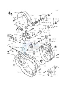 KX 125 J [KX125] (J2) [KX125] drawing ENGINE COVER