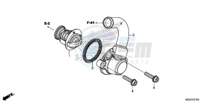 CB500FAF CB500F UK - (E) drawing THERMOSTAT