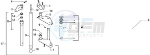 DNA 50 drawing Front Fork