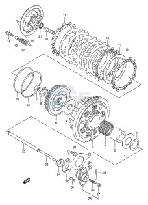 GSF250V (E24) Bandit drawing CLUTCH