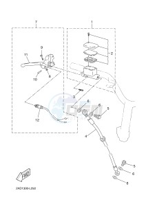 CS50Z MACH G (2ADE) drawing FRONT MASTER CYLINDER