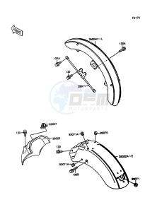 VN 1500 A [VULCAN 1500] (A10-A13) [VULCAN 1500] drawing FENDERS